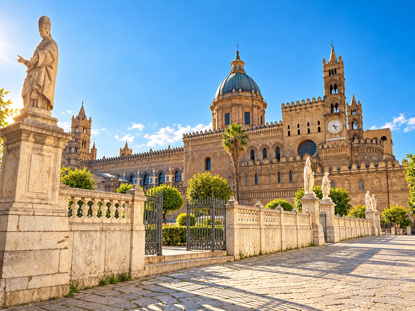 Palermo · Cattedrale · Pietra e cielo azzurro