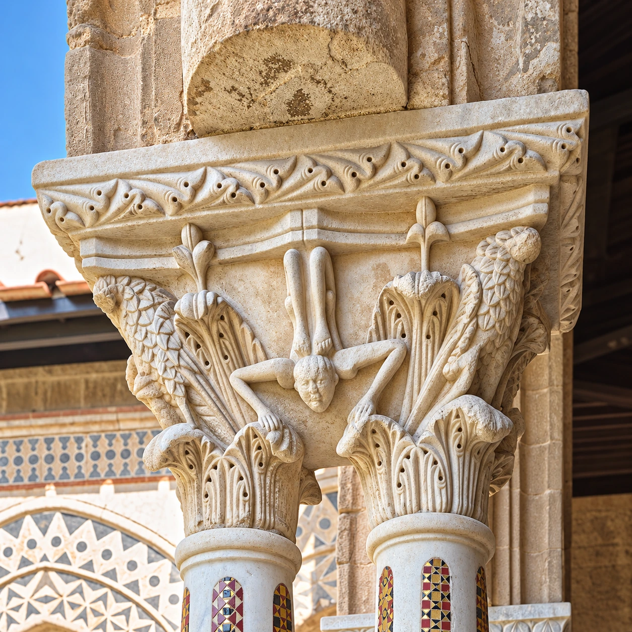Monreale · Chiostro · Capitello