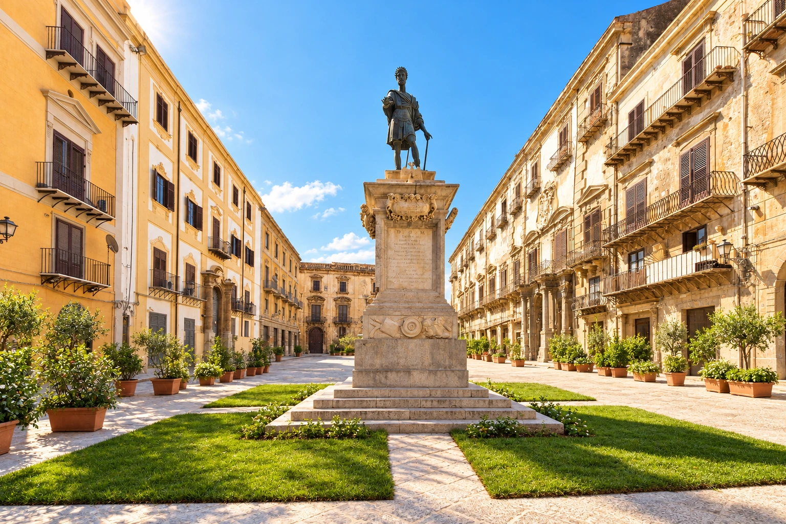 Palermo · Piazza Bologni · Carlo V