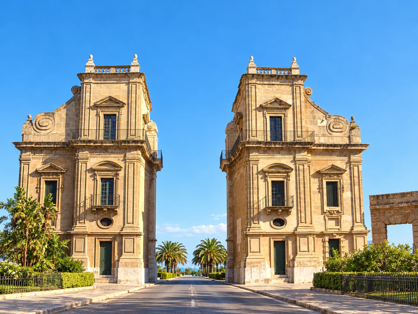 Palermo · Porta Felice · Veduta interna
