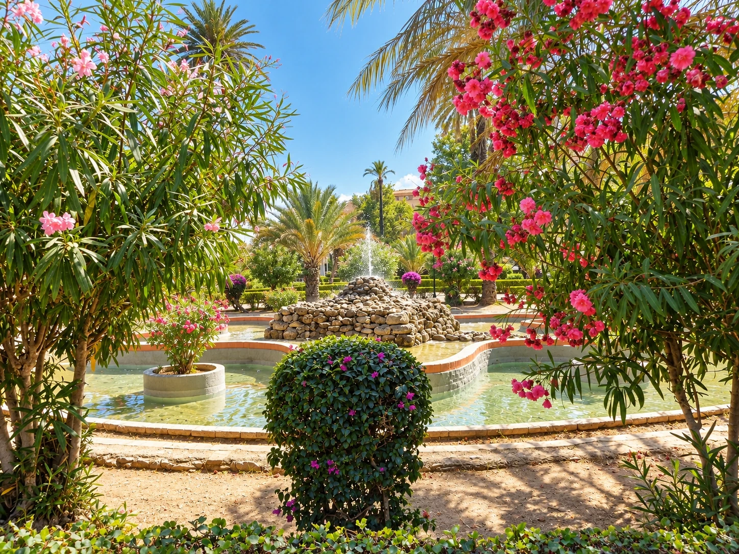 Palermo · Villa Bonanno · Giardino fiorito