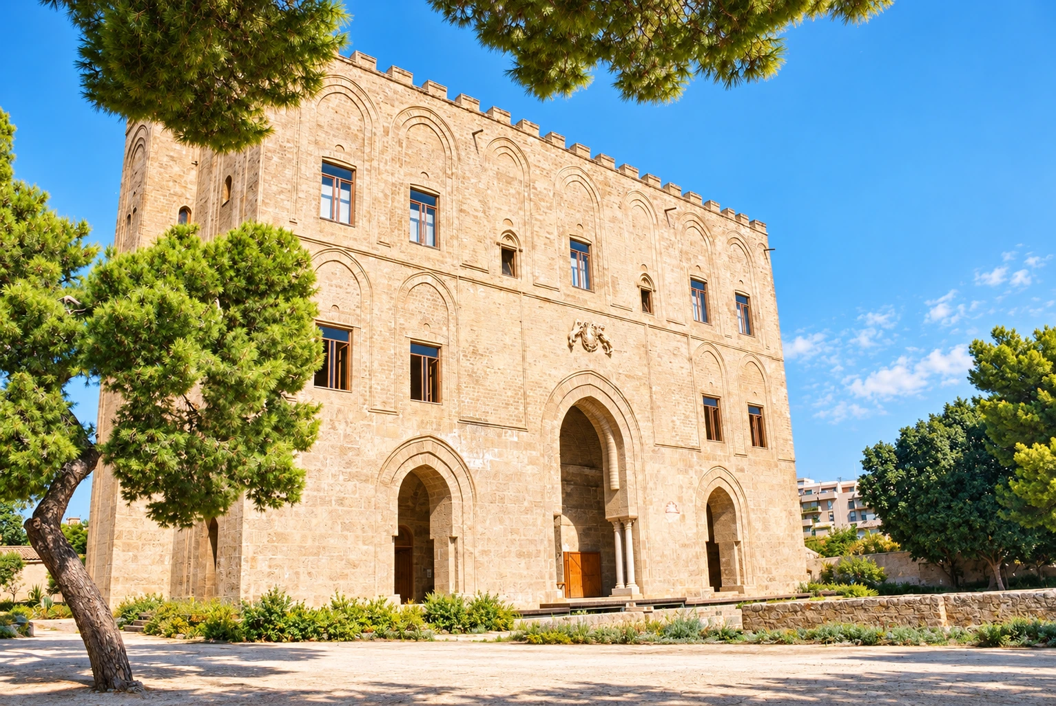 Palermo · La Zisa · Veduta dal giardino